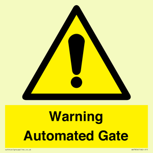 Warning Automated Gate